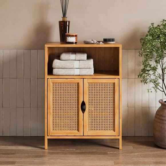 Dunelm Bamboo Bathroom Cabinet product image