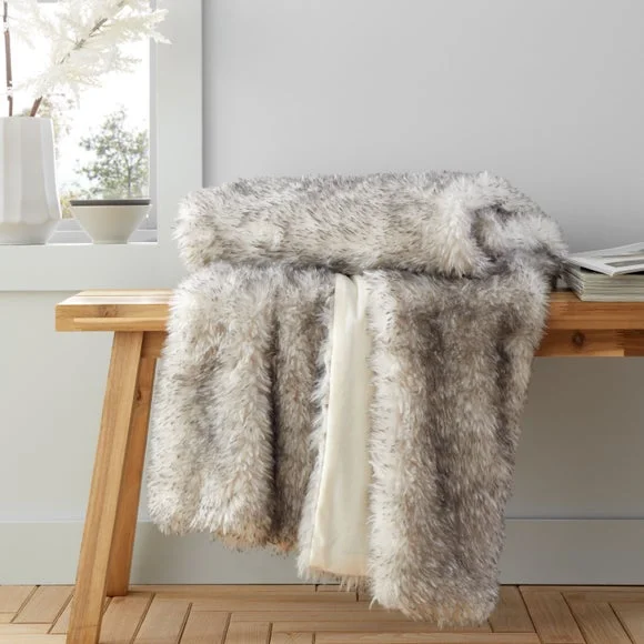 Dunelm Faux Fur Throw product image