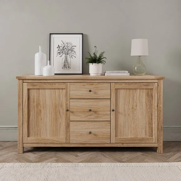 Dunelm Natural Oak Sideboard product image
