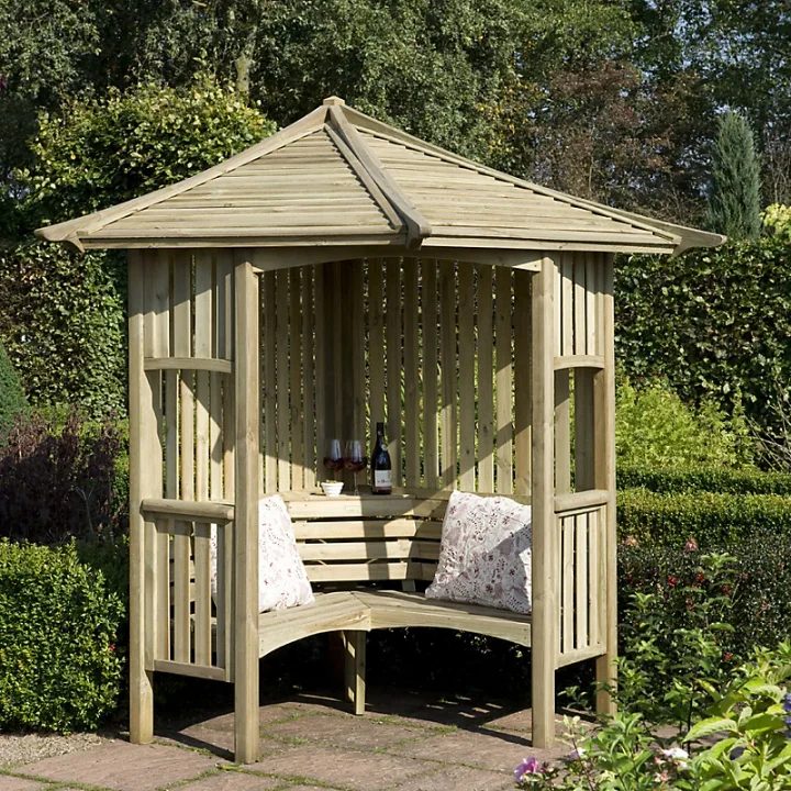 B&Q Blooma Softwood Arbour product image